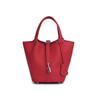 Genuine Leather Women Handbags Designer Small Tote Bag Without Logo First Layer of Cowhide Shoulder Shopping Bag With Silver-tone Padlock