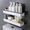 Wall Hanging Toilet Bathroom Storage Cabinet Rack Punch Free Multifunctional Artifact Above Toilet Rack Shelf Organizer