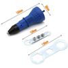 Electric Pull Rivet Conversion Adapter Electric Rivet Nut Guns Riveting Drill Adaptor Nut Tool Multifunction Nail Gun Rivets