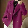 Short Woolen Coat Women's Autumn and Winter Fashion Casual Small Loose Outer Suit Collar