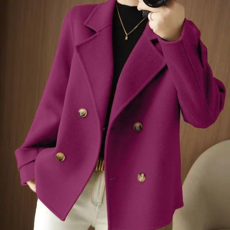 Short Woolen Coat Women's Autumn and Winter Fashion Casual Small Loose Outer Suit Collar