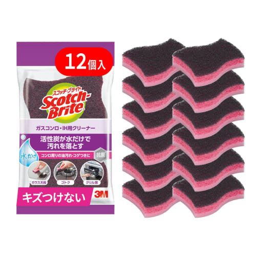 [.co.jp limited] 3M Губка для газовой плиты IH Очиститель масляных пятен 12 шт. Scotch Brite GH-4K 3P A Общая уборка