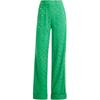 Originals Logo All Over Print Striped Straight Leg Retro Sports Casual Pants Women Bottoms Green IX0943