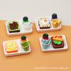 Dollhouse Doll House Miniature Toast Bread Jam Plate Food Play Simulation Scene Model Bo11 Ornament