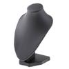Velvet Necklace Bust Display Stands Pendant Chain Jewelry Rack Black