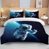 10 Sizes Space Astronaut Bedding Set Queen King Single Cartoons Duvet Covers with Pillowcase Bed Cover Sets for Boys Girls