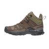 Fabric Comfortable Versatile Waterproof Lightweight Mid-Top Hiking Shoes Unisex Hiking Shoes Brown 476070