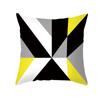 45x45cm Fashion Yellow Geometric Printing Pillowcase Sofa Hotel Office Seat Lumbar Cushion  Cover Home Decoration