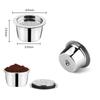 Stainless Steel Coffee Capsules Refillable Coffee Capsules with Spoon Brush Replacement for K FEE Machines