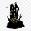 Clip Art Haunted House Iron On Heat Transfer Printing Vinyl Patches Sticker for Clothes DIY Appliques Washable Patches