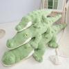 Large Simulated Crocodile Throw Pillow Plush Toy Doll Green Crocodile Doll Girl Sleeping Soothing Rag Doll