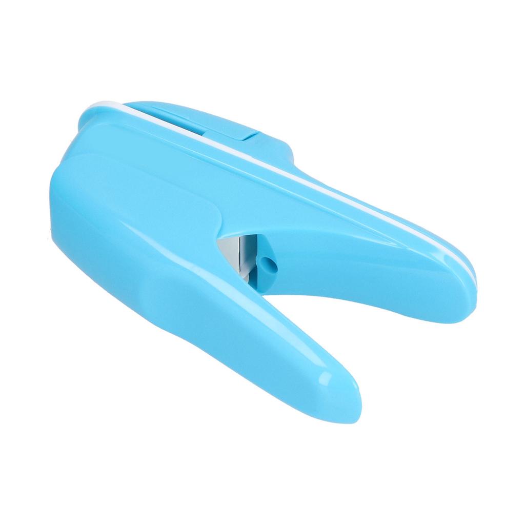 Stapleless Stapler Safe Environmentally Friendly ABS Stapling Machine for Office DocumentsBlue
