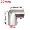 2PCS 22/25/30/32mm 2 Way Boat Hand Rail Fitting 316 Stainless Steel 90 Degree Elbow Pipe Connector for Marine Yacht Boat Accessories