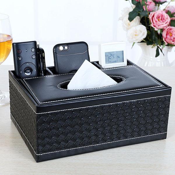 WTEMPO Simple Multifunctional Paper Towel Box Suction Box Tea Table Living Room Remote Control Household Storage Box