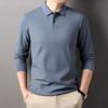 Spring and Autumn Men's Long Sleeve T-Shirt Casual Cotton Polo Shirt Men's Lapel High Sense Leading Clothes High-end