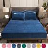 Velvet Mattress Cover Queen/King Sheet Protector Fit Winter Mattress Cover Non-Slip Twin