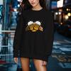The New Autumn Ladies Beer Pattern Sweatshirt Casual Sportswear Fashionable and Comfortable Outdoor Personality Round Neck Sweatshirt