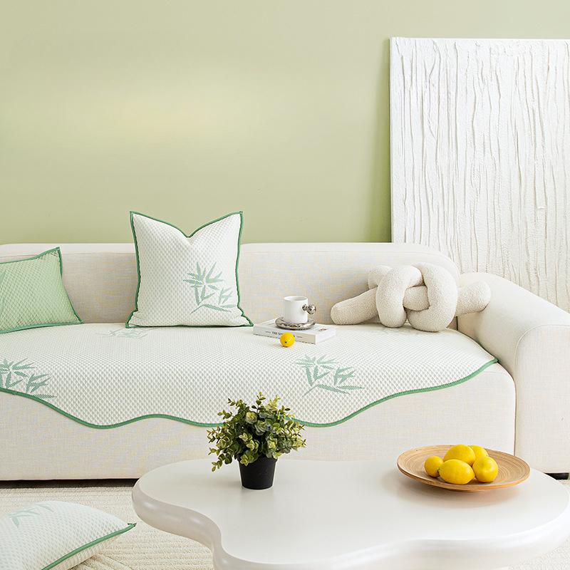 Summer Irregular Sofa Cushion Non-Slip Cool Breathable Living Room Straight Sofa Cover Towel