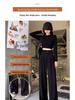 Women's Fleece-Lined Slim-Fit Wide-Leg Pants: High-Waisted, Sleek, and Stylish for Spring/Autumn
