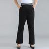 Plus Size Women's Autumn High-waisted Flared Stretch Slimming Casual Pants