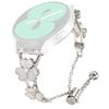 For TicWatch 2 Watchband Heart Clover Decor Zinc Alloy Metal Strap