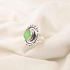 Wonderful Green Cat's Eye Gemstone Jewelry, 925 Solid Sterling Silver Ring, Handmade Spiritual Ring For Wedding Gift