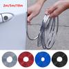 2/5/10M Car Door Edge Protection Strips Noise Isolation Chrome Sealant Strips Car Door Rubber Seal Strip Sound Insulation Door Protector
