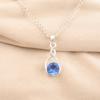 Handmade Tanzanite Gemstone Pendant 925Sterling Silver Jewelry Elegant Gift Idea CP-25-2