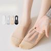 Women's Summer Thin Cotton Socks, Ice Silk Boat Socks, Solid Color, Ice-feel, Shallow Mouth, Invisible Sweat-absorbing and Odor-proof Short Socks