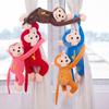 Monkey Plush Toy Hanging Monkey Doll Stuffed Animal with Ring Buckle Long-Armed Monkey Home Decoration Window Monkey Pendant Toy Gift for Toddler
