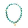 Stones and Minerals. South African Turquoise Beads Bracelet 8mm. Made In France.