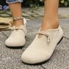 Retro Flat Shoes New Design Shallow Loafers Women's Casual and Comfortable Solid Color Women's Shoes