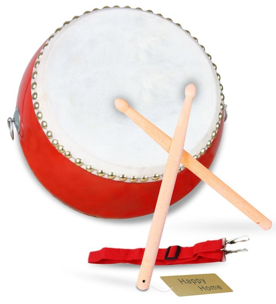 HappyHome Taiko Toy Party Goods Kids Taiko Shoulder String Bachi Set Taiko Practice Banquet Event Support Goods