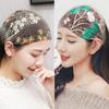 Spring & Summer Women's Embroidered Wide Headband - Sweet Korean Style Hair Accessory