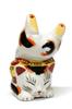 Kutani Ware Handstand Beckoning Cat Calico N-025F