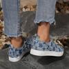 Plus Size Sneakers Women Casual Flat Canvas Shoes Denim Shoes Flat Canvas Tennis Shoes