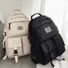 A Load of Multi-pocket Men and Women Universal Nylon Leisure Simple Schoolbag Insert Buckle Computer Backpack
