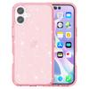 For iPhone 16 Plus Case Sparkly Glitter PC+TPU Phone Cover