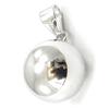 [I4232] - Silver Pendant 'Billes' Silver (rhodium-plated) - 1.2 Cm (whole Ball)