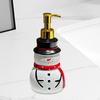 Snowman Hand Soap Liquid Dispenser Lotion Christmas Decoration Refillable Container for