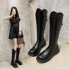 French Thick-soled Boots for Women's Autumn, But Knee-high Boots Show Thinness 2025 New Small Versatile Boots