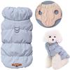 Winter Warm Dog Coat Soft Padded Pet Clothes for Small Medium Dogs Cats with D-ring Puppy Jacket Chihuahua French Poodle Outfit