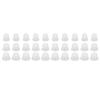 10 Pcs Hearing Amplifier Ear Tips Transparent Double Layer Closed Anti Static Soft Silicone Earplug 