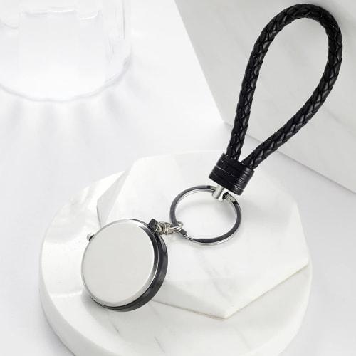 Lancardo Carabiner Watch, Nurse Watch, Pocket Watch with Keychain, Leather Rope, Analog, Diamond, Trunk, Easy To Read, Perfect for Everyday Use, Mount