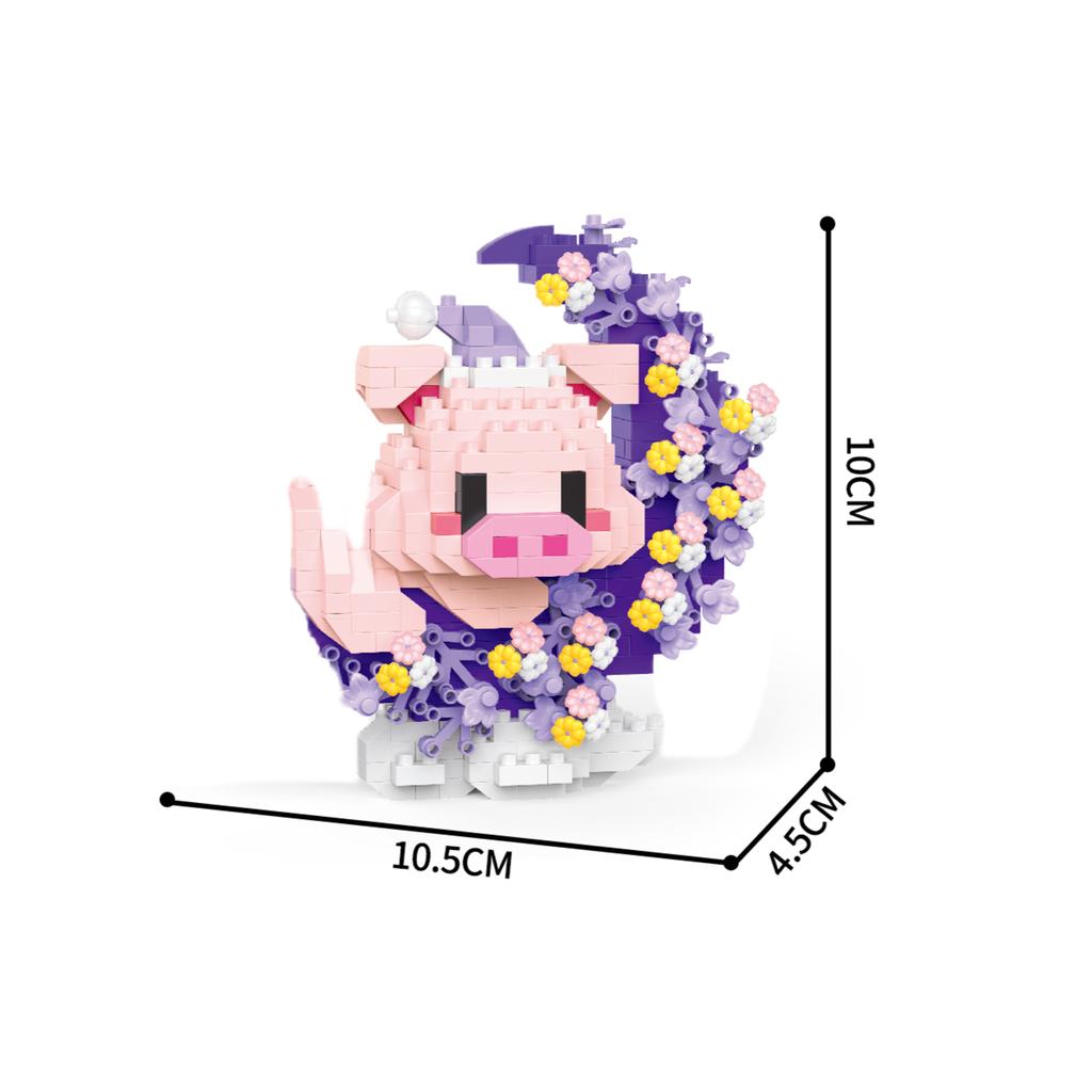 New Mini Cat Dog Raccoon Panda Cute Pet Small Building Blocks Model Series Decorations Children's Toys Children's Gift