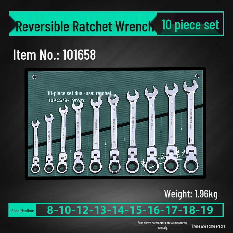 Combination Torx Ratchet and Open-End Wrench Set