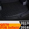 Sinjayer Car Trunk Mat Waterproof AUTO Tail Boot Carpets Flat Side Cargo Carpet Pad Liner Fit For Infiniti QX70 2013