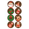 500pcs/roll Round Christmas Stickers Santa Sticker Envelope Seal Sticker