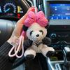 "Exaggerated Bow Panda Keychain: Cute Plush Doll for Bags & Bracelets"