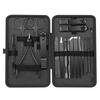 18-Piece Portable Black Stainless Steel Nail Clipper Set